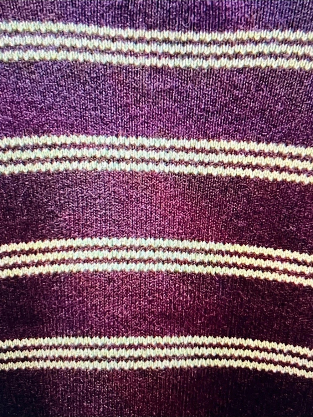 Miu Miu Striped Cardigan in Purple & White Like New - Picture 4 of 8